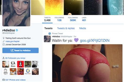 Nasa Kepler Twitter Hijacked By Porn Bot Sharing Photo Of