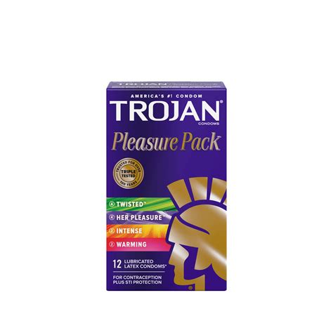 Trojan Pleasure Pack Condom Variety Pack Trojan