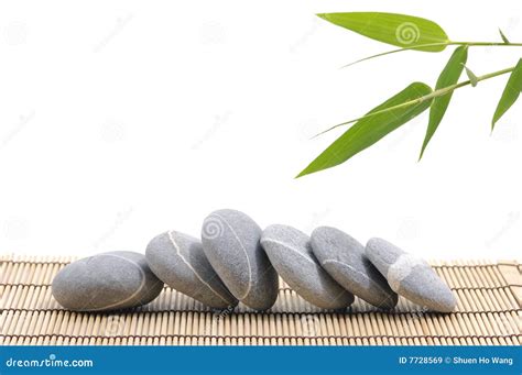Bamboo And Stones Royalty Free Stock Images Image 7728569