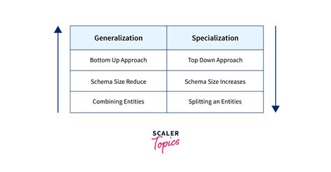 Specialization And Generalization In Dbms Scaler Topics