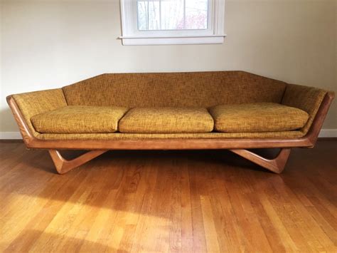 Vintage Mid Century Gondola Sofa In The Style Of Adrian Pearsall Epoch