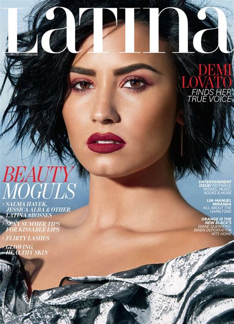 Demi Lovato On Latinas Junejuly 2016 Cover Popsugar Latina