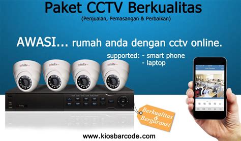 6 Rekomendasi CCTV Rumahan Kios Barcode CCTV Terbaik