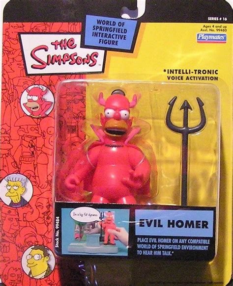 Simpsons Tv World Of Springfield Wave 16 Evil Homer Interactiv Danz Comix And Collektibles