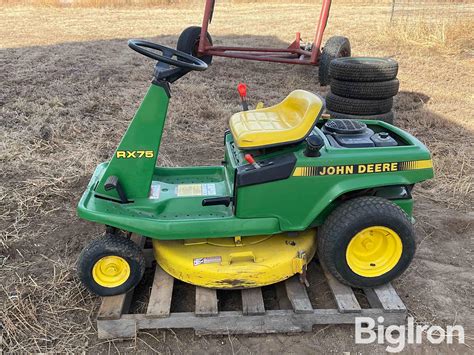 John Deere Rx75 Riding Lawn Mower Bigiron Auctions