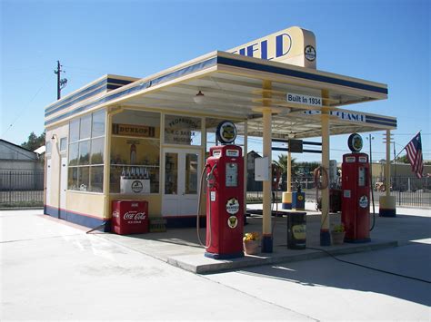 Restored 1934 Gas Station Service Stations Truck Stops Repair