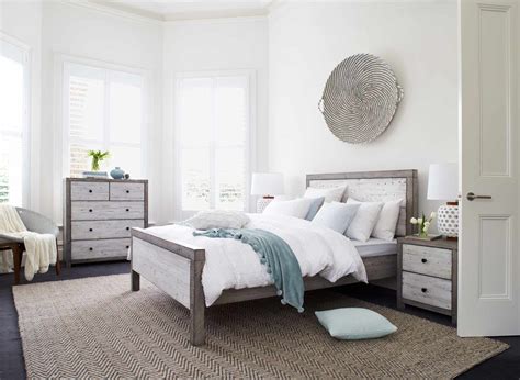 Bedroom furniture from city furniture. Bay Bed Frame Rustic White | Bedroom furniture | Forty Winks