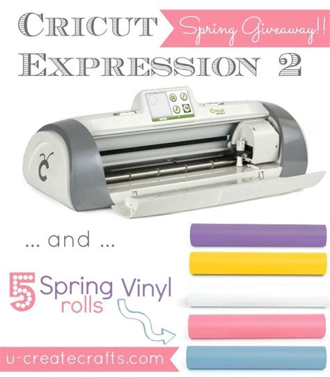 Win An Expressions 2 Cricut Machine And 5 Rolls Of Vinyl Giveaway