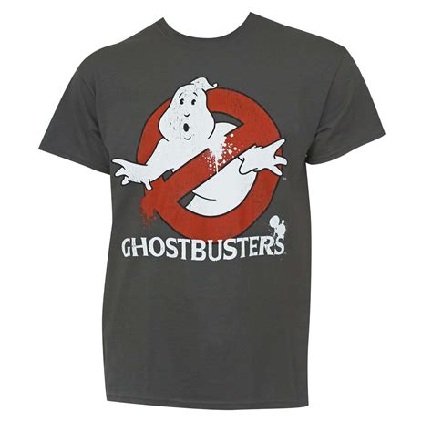 Ghostbusters Mens Grey Logo T Shirt