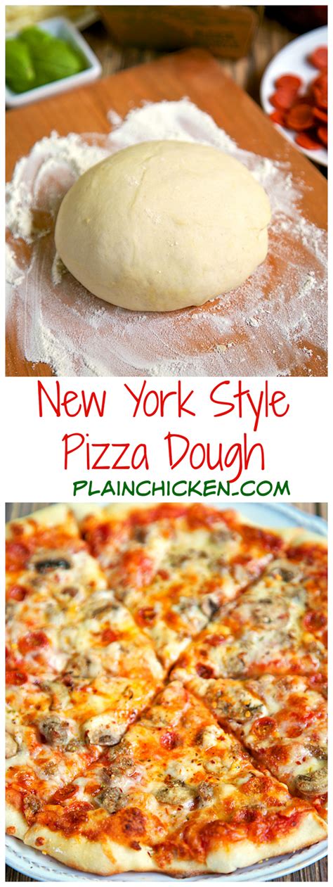 Let stand until bubbles form on surface. New York Style Pizza Dough | Plain Chicken®