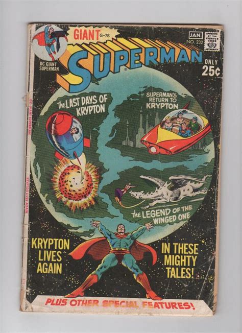 Superman 232 Dc Comic 1971 Low Grade Comic Books Bronze Age Dc