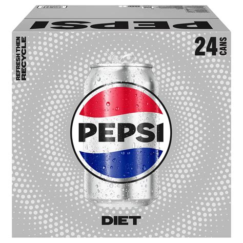 Pepsi Diet Cola 24 Pk Cans Shop Soda At H E B