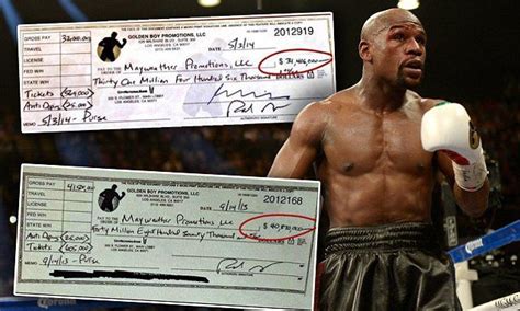 However, other sources put the figure much • the may 2015 fight against manny pacquiao, where mayweather is reported to have pocketed roughly $250 million, and • the august 2017 fight. Mayweather's Net Worth Set To Rise By 37% To US0 Million ...