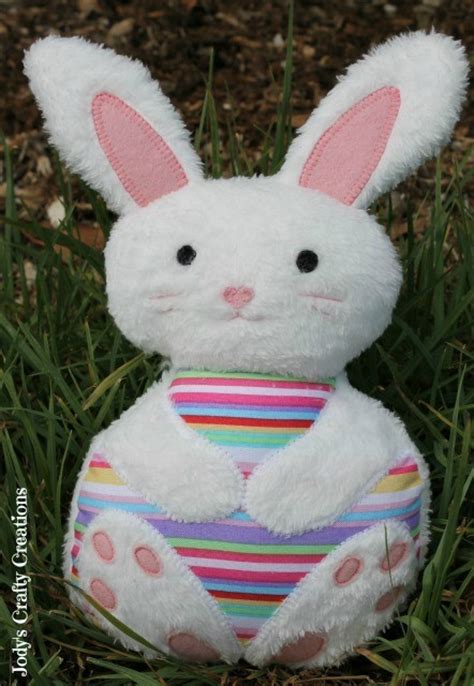 The bundle includes pdf and transparent png (300 dpi) versions of every pattern. Cuddly Bunny Easter Sewing Project | FaveCrafts.com
