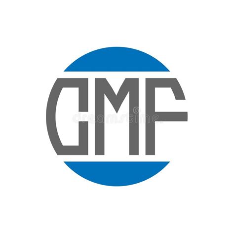 Cmf Letter Logo Design On White Background Cmf Creative Initials