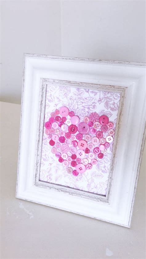 Heart Button Art Tutorial And Free Template Framed Picture Button