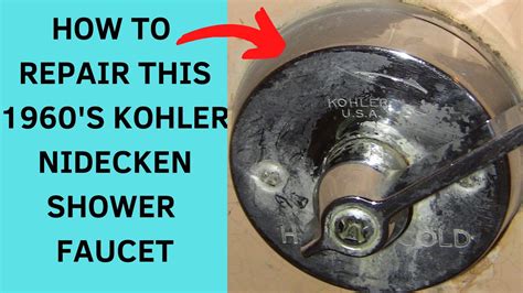 How To Rebuild A Kohler Nidecken Shower Faucet Youtube