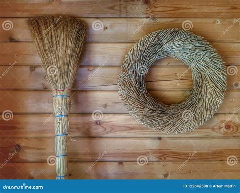 The Broom And The Wreath Stock Photo Image Of Broom 122642508