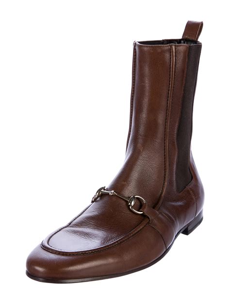Equally at home with jeans as more formal attire. Gucci Leather Chelsea Boots - Mens Shoes - GUC176369 | The ...
