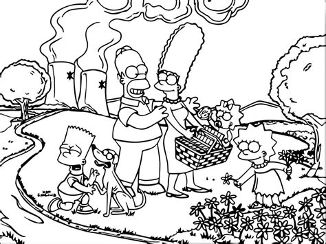 the simpsons coloring pages