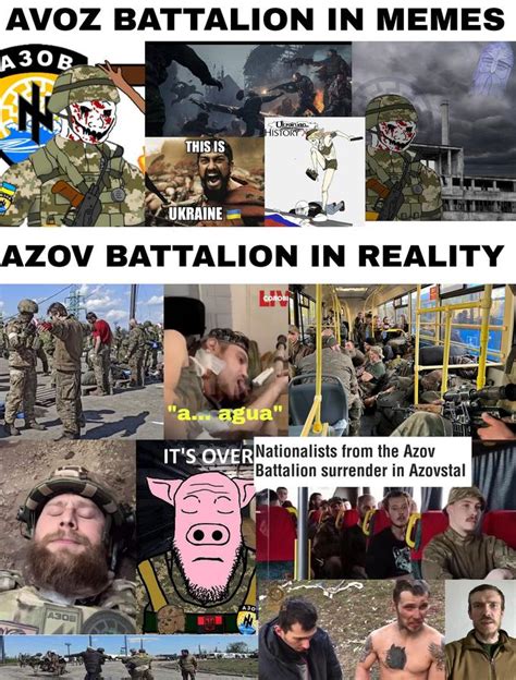 Azov Battalion In Memes Vs Azov Battalion In Reality 2022 Russian