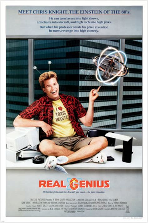 Real Genius Movie Poster Val Kilmer Clever Comedy Einstein Etsy