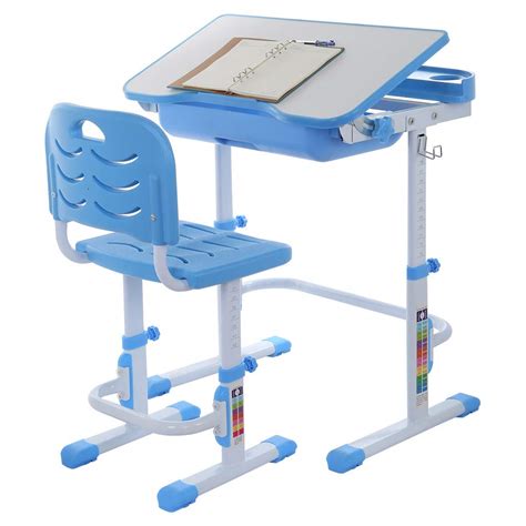 Buy Kids Desk And Chair Set Height Adjustable Children Study Table