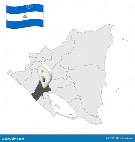 Location Of Managua Department On Map Nicaragua 3d Location Sign