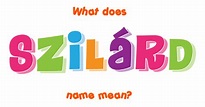 Szilárd name - Meaning of Szilárd