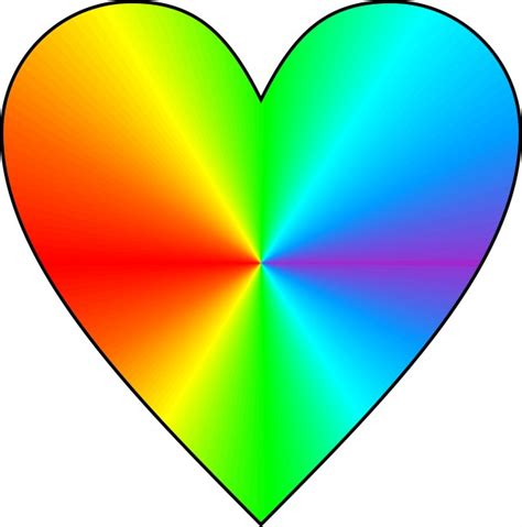 Heart Clipart Rainbow Clipart Best