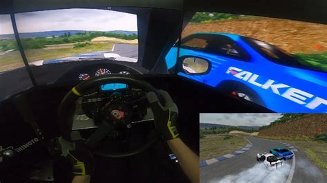 Triple Screen Assetto Corsa Drifting Highlights Trying To Chase Doors