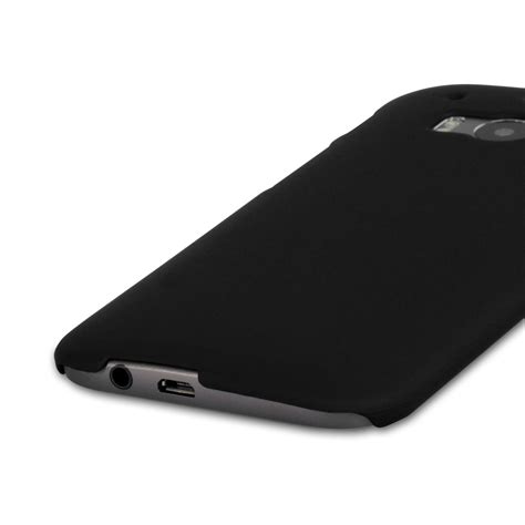 Yousave Accessories Htc One M8 Hard Hybrid Case Black