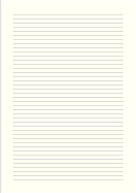 Printable Lined Paper A4