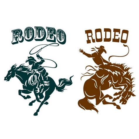Rodeo Cuttable Design PNG DXF SVG & eps File for Silhouette | Etsy