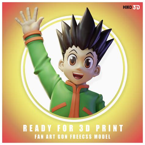 Gon Freecss Hunter X Hunter 3d Fanart 3d Model 3d Printable