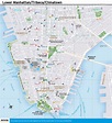 Map of lower Manhattan - Map of lower Manhattan ny (New York - USA)