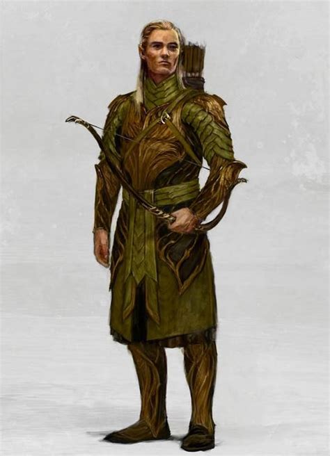 Concept Art For A Mirkwood Elf From The Hobbit Trilogy 2012 2014