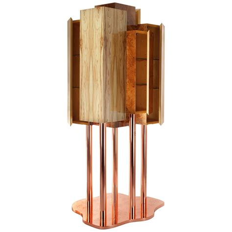 Special Tree Cabinet Woods And Copper Insidherland By Joana Santos