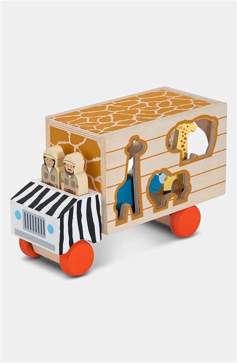 Melissa And Doug Animal Rescue Shape Sorting Wooden Truck Toy Nordstrom