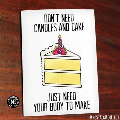Birthday Sex Card Dont Need Candles And Cake Hip Hip Randb