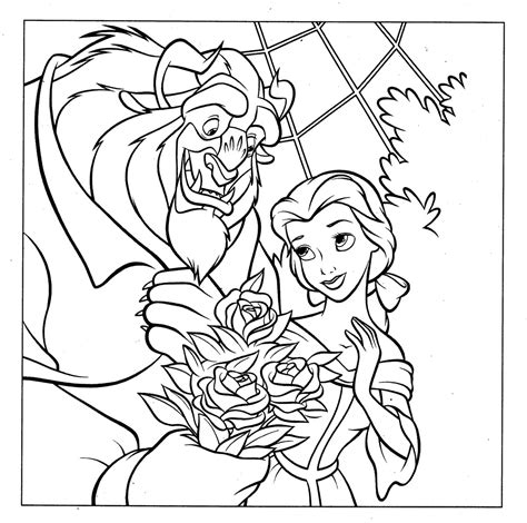 Free printable belle coloring pages for kids that you can print out and color. Disney Princess Belle Coloring Pages