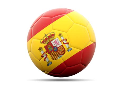 Football Icon Illustration Of Flag Of Spain