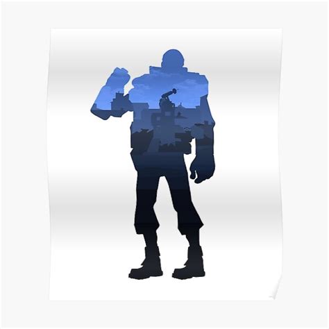 Team Fortress 2 Blue Demoman Poster By Astriumart Redbubble