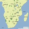 StepMap - Südliches Afrika Länder - Landkarte für Afrika