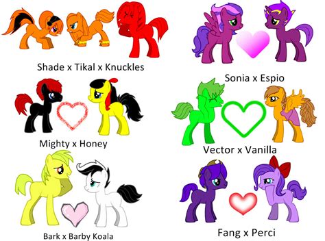 Sonic Chaotic Couples Pony Style By Donamorteboo On Deviantart