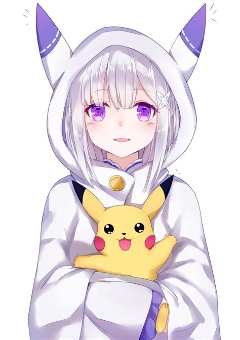 Media Emilia Holding Pikachu Rrezero