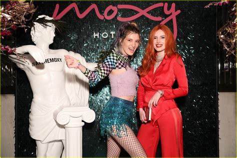 Nina Agdal Tries Out Bella Thorne S New Makeup Line At Moxy Chelsea S