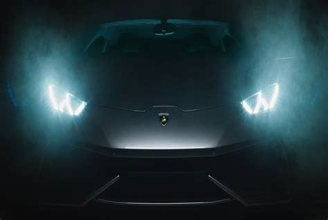Lamborghini Headlights In Dark 5472x3672 Wallpaper
