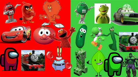 Which One These Red And Green Characters Are Better Youtube