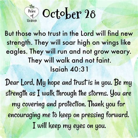 October 28 Peace Birthday Quotes Inspirational Christian Affirmations